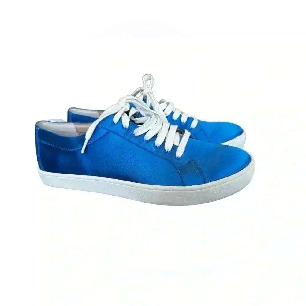 Saks Fifth Avenue Tia Satin Low Top Sneakers, size 9